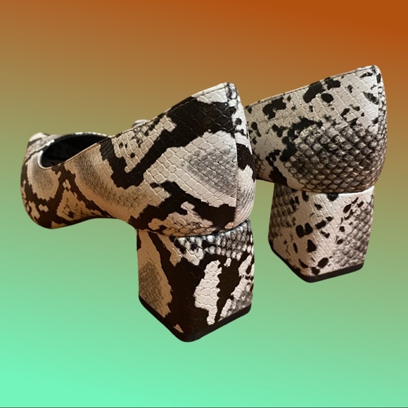 Zara Trafaluc 38 snakeskin Cruella heels - Picture 2 of 5